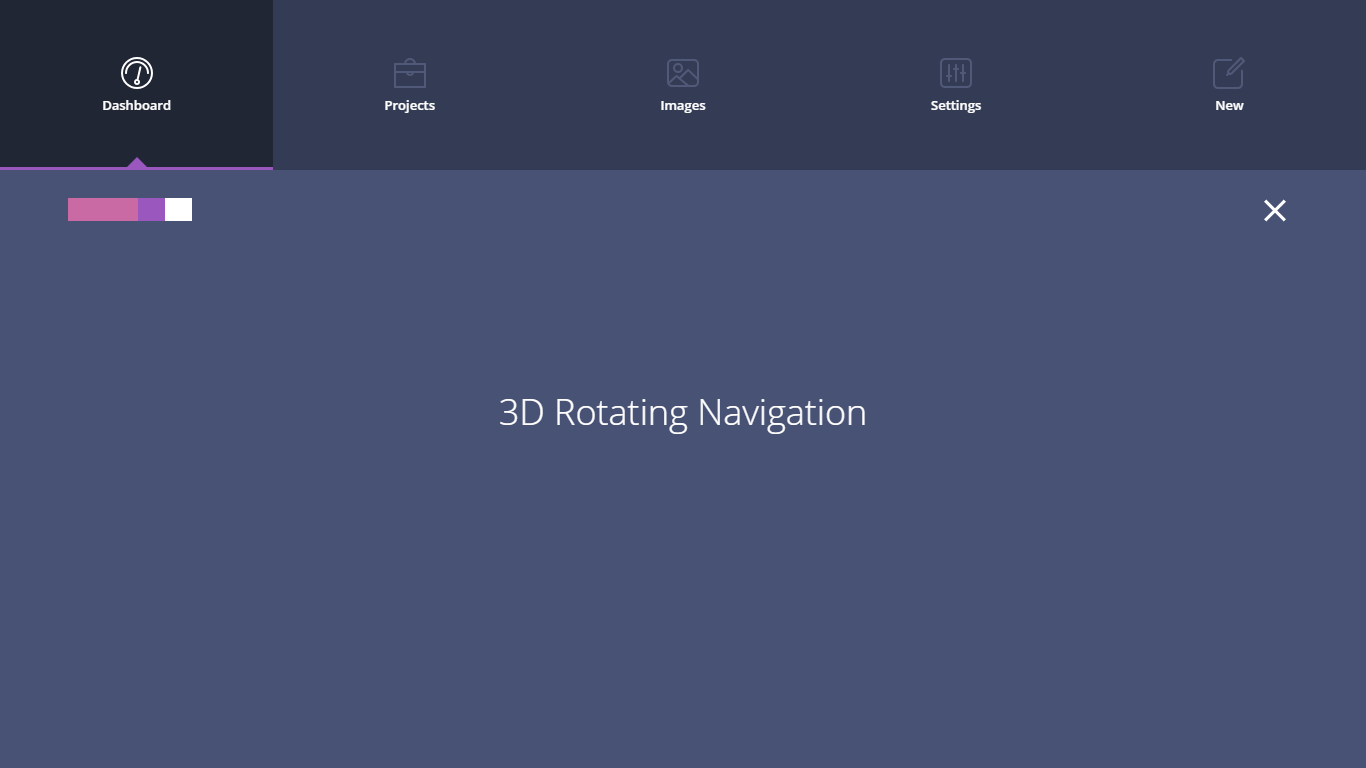 3D Rotating Navigation